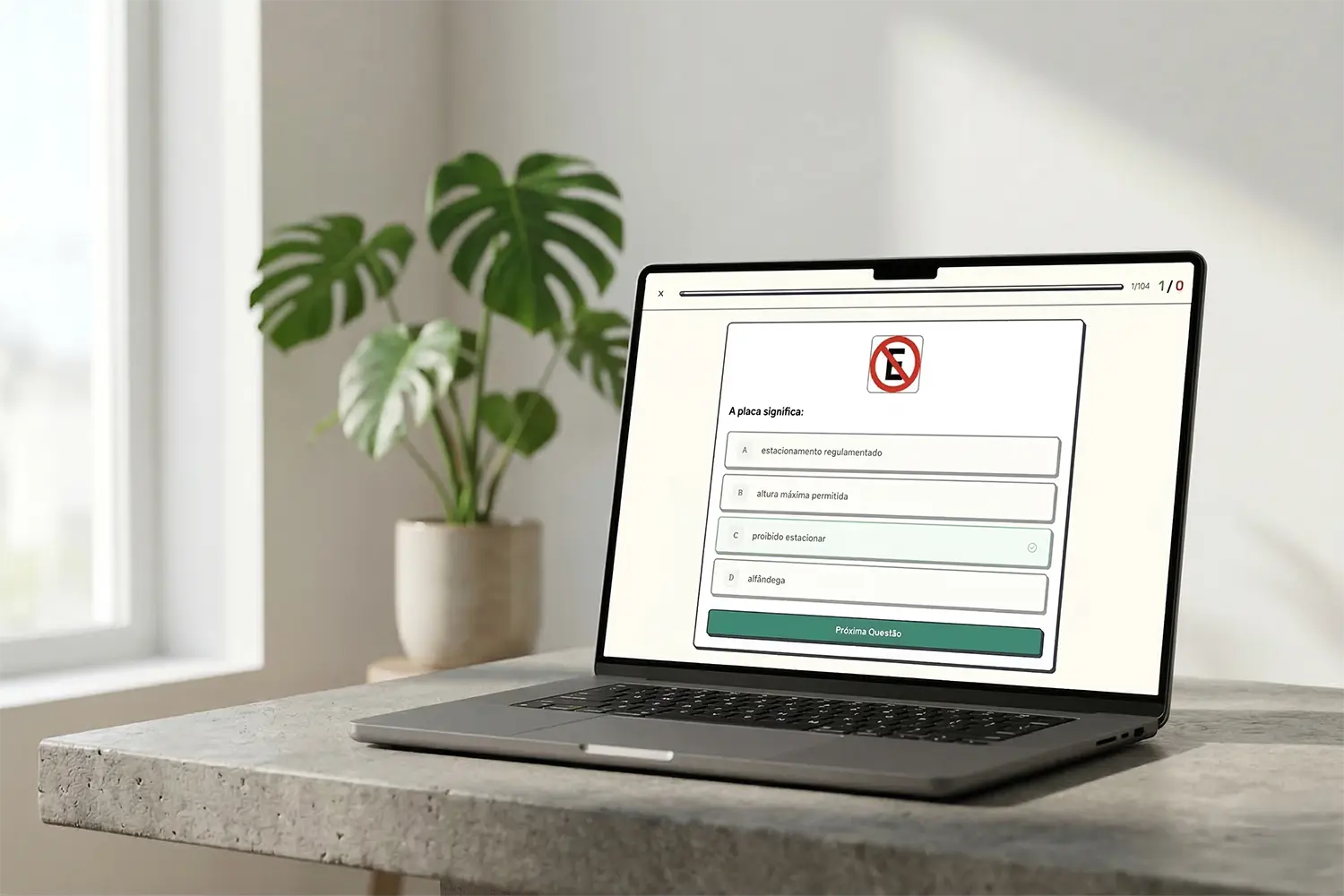 Simulado DETRAN DF Distrito Federal no EstudaCNH