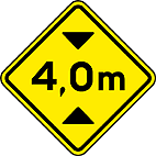 Altura Limitada (A-37) — placa de advertência