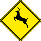 Animais Selvagens (A-36) — placa de advertência