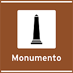 Atrativos Históricos e Culturais Monumento — placa de atrativos turísticos
