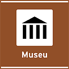 Atrativos Históricos e Culturais Museu — placa de atrativos turísticos