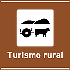 Atrativos Turísticos Naturais Turismo Rural — placa de atrativos turísticos
