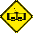 Bonde (A-16) — placa de advertência