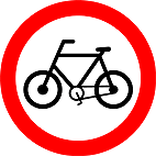 Circulação Exclusiva de Bicicletas (R-34) — placa de regulamentação