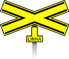 Cruz de Santo Andre (A-41) — placa de advertência