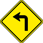 Curva acentuada à esquerda (A-1a)