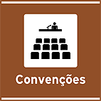 Locais para Atividades de Interesse Turístico Convencoes — placa de atrativos turísticos