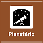 Locais para Atividades de Interesse Turístico Planetario — placa de atrativos turísticos