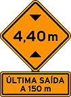 Obras Altura Limitada — placa de obras e outras placas