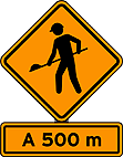 Obras Obras Adiante — placa de obras e outras placas