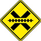 Passagem de Nível sem Barreira (A-39) — placa de advertência