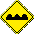 Pista Irregular (A-17) — placa de advertência