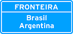 Fronteira — Placa de Identificação de Regiões de Interesse de Identificação de Limite de Municipios Divisa de Estados Fronteira e Perímetro Urbano