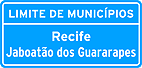 Placa de Identificação de Regiões de Interesse de Identificação de Limite de Municipios Divisa de Estados Fronteira e Perímetro Urbano — placa de identificação e orientação