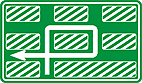 Diagrama de entroncamento (exemplo) — Placa de Orientação de Destino Placa Diagramada