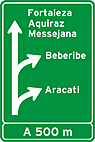 Placa de Orientação de Destino Placa Diagramada — placa de identificação e orientação
