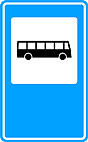 Placa de Serviços Auxiliares Ponto de Parada — placa de educativas e auxiliares