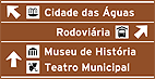 Atrativos e serviços — Placa Indicativa de Sentido