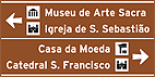 Placa Indicativa de Sentido — placa de atrativos turísticos