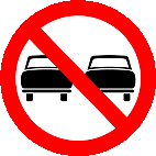 Placa R-7 – Proibido ultrapassar