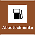 Serviço Variado Abastecimento — placa de atrativos turísticos