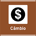 Serviço Variado Câmbio — placa de atrativos turísticos