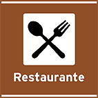 Serviço Variado Restaurante — placa de atrativos turísticos