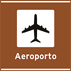 Serviços de Transporte Aeroporto — placa de atrativos turísticos