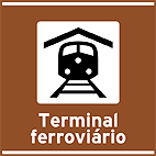 Serviços de Transporte Ferroviário e Metroviário — placa de atrativos turísticos