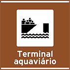 Serviços de Transporte Terminal Aquaviario — placa de atrativos turísticos