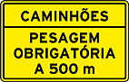 Sinalização Especial — Usuários da Via — placa de advertência