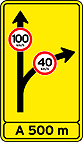 Sinalização Especial — Vias de Trânsito Rápido — placa de advertência