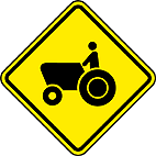 Placa A-31 – Trânsito de tratores ou maquinaria agrícola