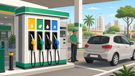 Combustíveis: Gasolina, Etanol, Diesel e GNV